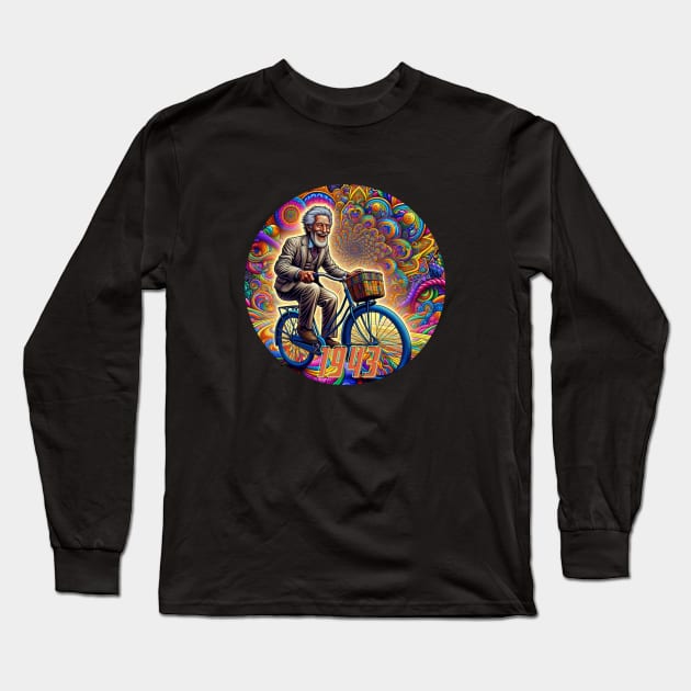 Bicycle Day Long Sleeve T-Shirt by Roasted Ficus